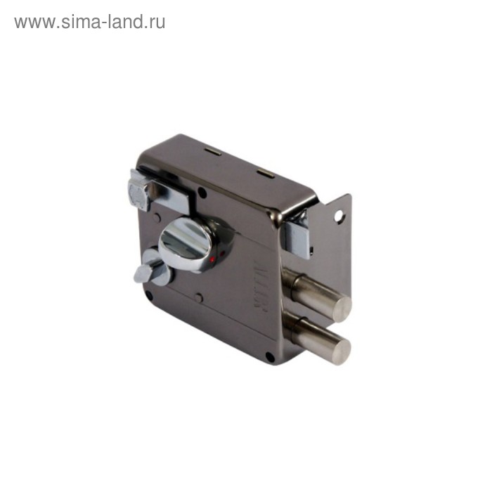 Замок накладной «АЛЛЮР» 556 BN-R, 86×77×25 мм, с/фиксатором, с/защелкой, 6 ключей - Фото 1