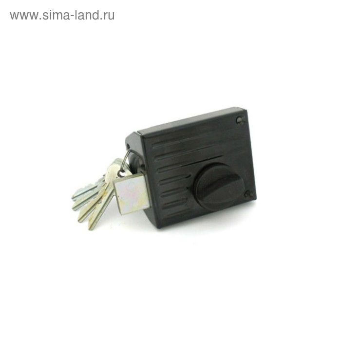 Замок накладной Димитровград «Зенит» ЗН1-2 {1-6} черный - Фото 1