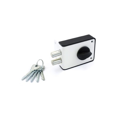 Замок накладной Димитровград «Зенит» ЗН1-3-1, белый