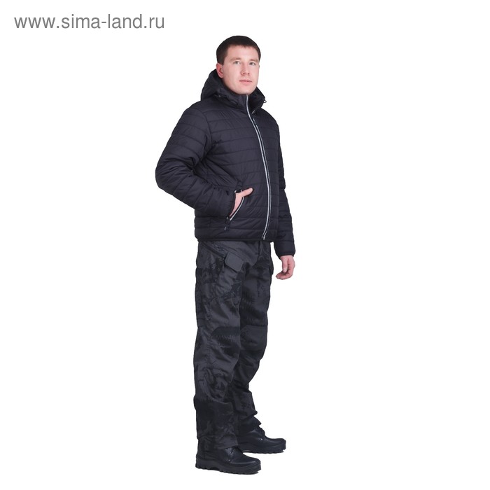 Куртка «Урбан»  (нейлон, черный) PAYER, р-р 56-58 рост 170-176 - Фото 1