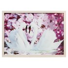 Картина "Лебеди под цветами сакуры" 56*76 см - фото 2530587