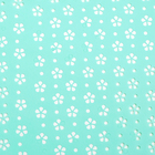 Фетр ламинированный с перфорацией "Цветочки", бирюзовый, 57 см х 5 м - Фото 4