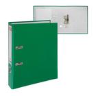 Папка-регистратор А4, 50 мм, ErichKrause Granite, собранная, пластиковый карман, зелёная, вместимость 350 листов - фото 301576892