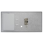 Папка-регистратор А4, 70 мм, Granite, собранная, серая, пластиковый карман, картон 1.75 мм, вместимость 450 листов - Фото 2