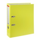 Папка-регистратор А4, 70мм Neon, разборный, жёлтый, пластиковый карман, картон 2мм, вместимость 450 листов - Фото 1