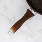 Сковорода Marble induction, d=26 cм, цвет кофейный мрамор - Фото 4