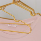 Плечики для одежды детские, размер 30-34, антискользящее покрытие, цвет бронзовый - Фото 3