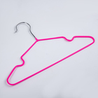 Плечики для одежды детские с антискользящим покрытием, размер 30-34, цвет ярко-розовый - Фото 5