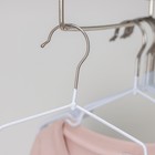 Плечики для одежды детские, размер 30-34, антискользящее покрытие, белые - Фото 2