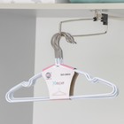 Плечики для одежды детские, размер 30-34, антискользящее покрытие, цвет белый - Фото 4