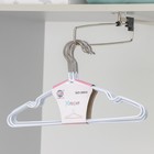 Плечики для одежды детские, размер 30-34, антискользящее покрытие, белые - Фото 4