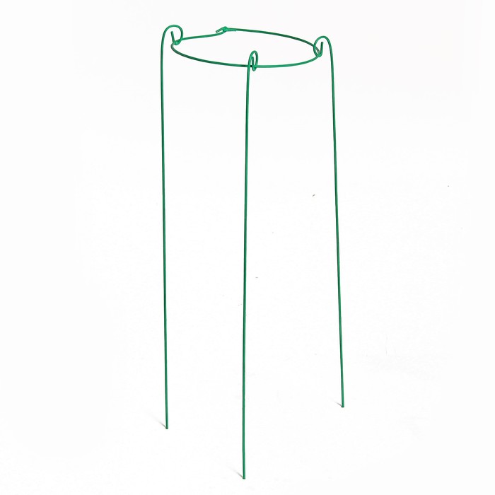 Кустодержатель, d = 20 см, h = 70 см, ножка d = 0.3 см, металл, зелёный, троеножка, Greengo