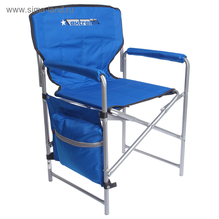 Кресло складное, 49 х 55 х 82 см, цвет синий - Фото 1