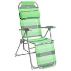 Кресло-шезлонг, 82x59x116 см, цвет зелёный - фото 2053358