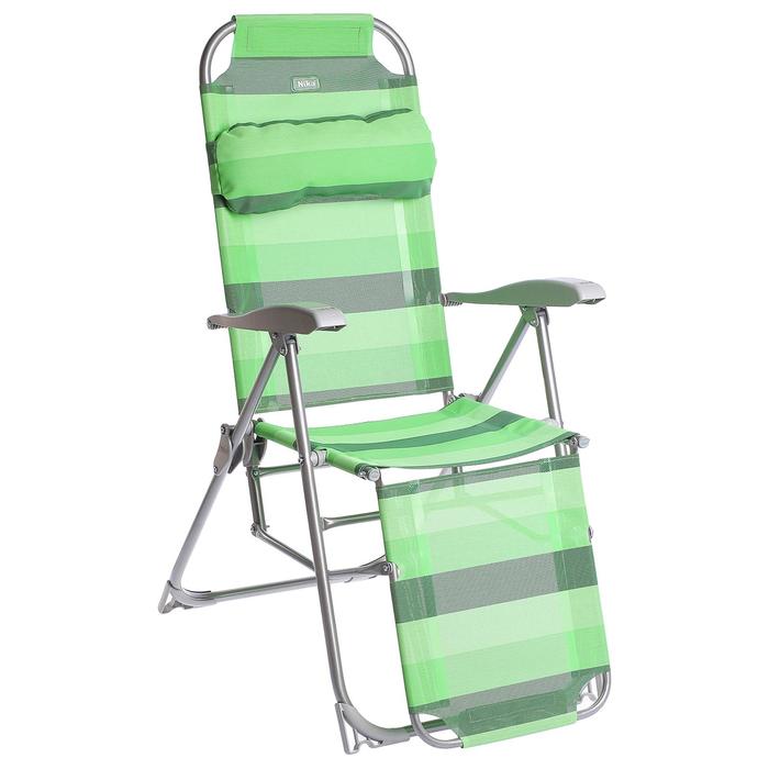 Кресло-шезлонг, 82x59x116 см, цвет зелёный - Фото 1