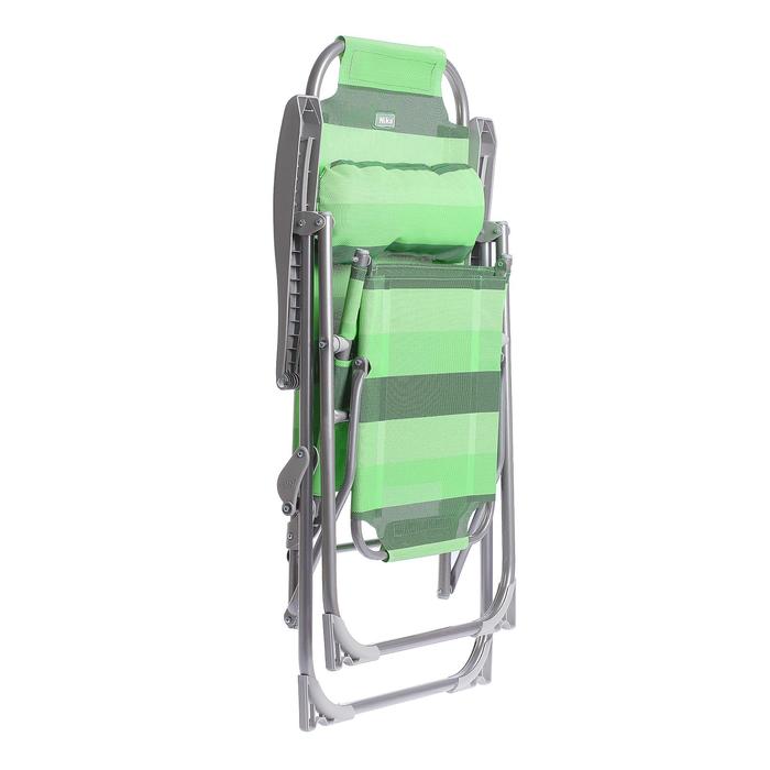 Кресло-шезлонг, 82x59x116 см, цвет зелёный - фото 1889256757