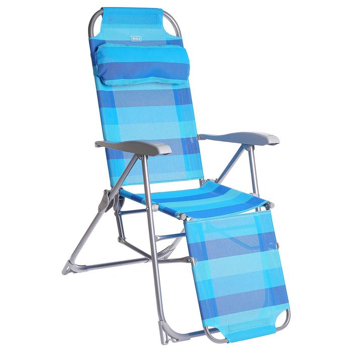 Кресло-шезлонг, 82x59x116 см, цвет синий - Фото 1