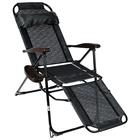 Кресло - шезлонг Nika, с полкой, 82×70×116 см, цвет венге - Фото 7