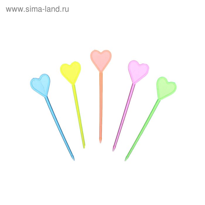 Пика для канапе "Сердечко", набор 24 шт - Фото 1