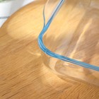 Лоток квадратный из жаропрочного стекла для запекания Borcam, 2 л, 256×220 мм - Фото 3