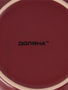 Десертная тарелка Доляна «Ваниль», d=19.5 см, керамика, бордовая - Фото 4