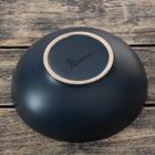 Миска керамическая Доляна «Ваниль», 800 мл, d=18 см, цвет темно-синий - Фото 3