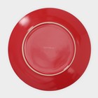 Набор тарелок керамических Доляна «Красный горох», 18 предметов: 6 тарелок d=19 см, 6 тарелок d=27 см, 6 мисок d=19 см, цвет красный - Фото 9