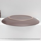 Набор тарелок керамических Доляна «Пастель», 18 предметов: 6 тарелок d=19 см, 6 тарелок d=27 см, 6 мисок d=19 см, цвет коричневый - фото 4623127