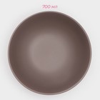 Набор тарелок керамических Доляна «Пастель», 18 предметов: 6 тарелок d=19 см, 6 тарелок d=27 см, 6 мисок d=19 см, цвет коричневый - фото 4623118