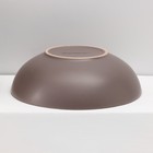 Набор тарелок керамических Доляна «Пастель», 18 предметов: 6 тарелок d=19 см, 6 тарелок d=27 см, 6 мисок d=19 см, цвет коричневый - фото 4623121
