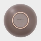 Набор тарелок Доляна «Пастель», 18 предметов: 6 тарелок d=19 см, 6 тарелок d=27 см, 6 мисок d=19 см, керамика, коричневый - Фото 8