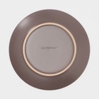 Набор тарелок Доляна «Пастель», 18 предметов: 6 тарелок d=19 см, 6 тарелок d=27 см, 6 мисок d=19 см, керамика, коричневый - Фото 11