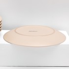 Набор тарелок керамических Доляна «Пастель», 18 предметов: 6 тарелок d=19 см, 6 тарелок d=27 см, 6 мисок d=19 см, цвет крем-брюле - фото 4590289