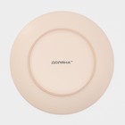 Тарелки Доляна «Пастель», 18 предметов: 6 тарелок d=19 см, 6 тарелок d=27 см, 6 мисок d=19 см, керамика, бежевые - Фото 11