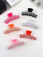 Крабик для волос «Либретто», цветы, 9 см, МИКС (комплект 12 шт) - фото 54697769