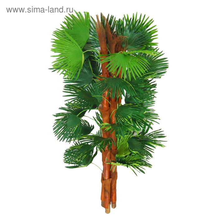 дерево искусственное пальма (4 ствола) без кадушки 110 см - Фото 1