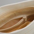 Сумка женская, отдел на молнии, наружный карман, длинный ремень, цвет белый - Фото 5