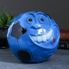 Копилка "Мяч  с  улыбкой" 18см синий - Фото 1