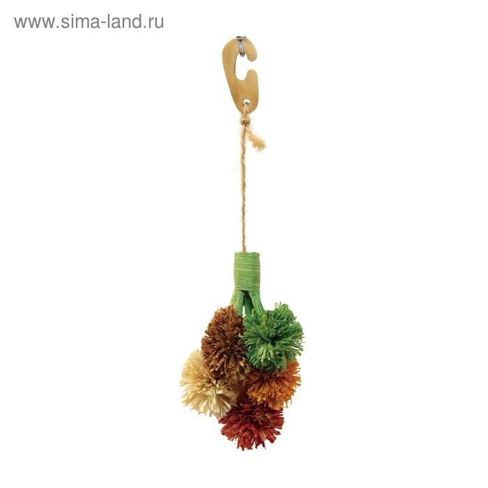 Игрушка Fauna INT "Цветы", для грызунов,  28х8см, кукуруза - Фото 1
