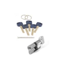 Цилиндровый механизм Apecs Premier XR-70-C15-NI, ключ-вертушка, перфорированный, цвет никель