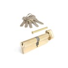 Цилиндровый механизм Apecs SC-100- Z-C-G, английский ключ-вертушка, цвет латунь - фото 307019267
