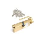 Цилиндровый механизм Apecs SC-M-100-Z-C-G, ключ-вертушка, перфорированный, цвет золото - фото 307019300