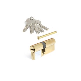 Цилиндровый механизм Apecs SM-70(30/40)-G, перфорированный ключ, цвет золото