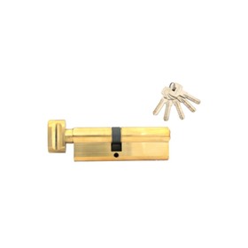 Цилиндровый механизм Apecs SM-90(40C/50)C-G, ключ-вертушка, перфорированный, цвет золото