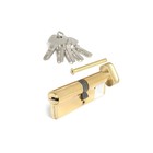 Цилиндровый механизм Apecs SM-90-C-G, ключ-вертушка, перфорированный, цвет золото - фото 307019339