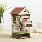 Чайный домик "Домик 2" цветной 12х13х19,5 см МИКС - Фото 1