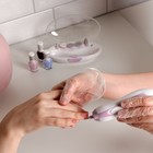 Аппарат для маникюра Luazon LMM-005, 6 насадок, 2хAA (не в комплекте), розовый - Фото 2