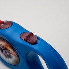 Рулетка с принтом "Милашка", 3 м, вес животного до 12 кг, синяя 2603403