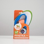 Рулетка с принтом "Милашка", 3 м, вес животного до 12 кг, синяя 2603403