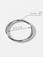 Кольца для сумок, d=32 мм, толщина - 3 мм, 10 шт., цвет серебряный - Фото 2